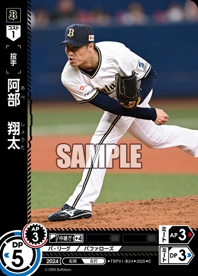 阿部 翔太(オリックス・バファローズ) 【TBP01-B24C】